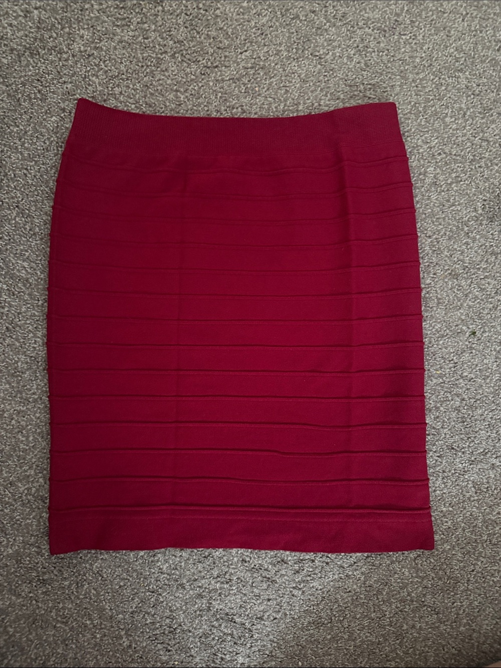 Dynamic USA Burgundy Bandage Pencil Skirt One Size Bodycon